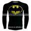 Men's Compression polyster T-shirt Superhero Running Cycling Base Tee Tops