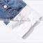 2016 New arrival England style Splicing men denim casual shirt