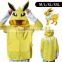 Yellow Solid Pokemon Printed Costume l Zip Totoro Hoodie Sweatshirt