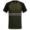 Grey t shirt 100% polyester running shirt polyester sport shirts