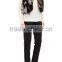 YRFUR YR043 Chic Style Fox Fur Waistcoat/Stand Collar Patchwork Fox Fur Vest