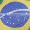 Fashion Wholesale Customize Design Women's Voile Brazil Flag Print Scarf