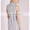 ladies modern sexy chic monochrome striped secretary shirt dresses