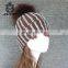 New Fashion Fur Ball Pompom Hats Knitted Caps Winter Slouchy Warm Women Beanie Caps