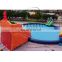 inflatable land amusement water park with slides and pool