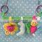 baby fans multifuctional hanging bed bell plush toy 3pc