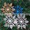 christmas hanging ornaments plastic glitter snowflake