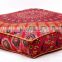 Indian Cushion Cover Meditation Pillow Case Cushion Cover Dog Bed Square Ottoman Pouf 35*35" Beautiful Cushion Cover