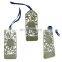 Custom Zinc Alloy Silver Hollow Design Electronic Dictionary Bookmark With Ribbon