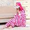Cheshire Cat Cartoon Flannel Conjoined Polyester Pajamas