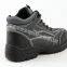 leather safety boots safety shoes with steel toe pu injection outsole