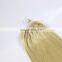 8A Indian human virgin hair micro ring hair extension #613 cuticle aligned hair