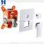Thermostatic concealed shower mixer dual handle shower diverter