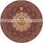 Factory direct sell round suede natural rubber yoga mat