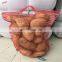PE raschel mesh bag/Wholesale knitted plastic onion/fruit mesh bags for sale