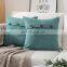 Lake Blue  Cotton Blend sofa decorative Pillow Case couch pillow cover