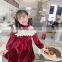Children's clothing ins2020 small fragrance dress girls autumn lace lapel sweet princess dress