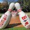 Inflatable Human Bowling Pins Set Inflatable Snow Bowling Ball Body Zorb Bumper Ball Game