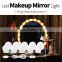 LED Vanity Lights with Light Bulbs 10 Dimmable LED Vanity Mirror makeup Lights for bathroom
