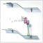 whole sale stainless steel bathroom tempered glass corner shelf in Qingdao Rocky factory