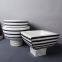 Black And White Zebra-Stripe Nordic Style Unique Ceramic Vase Decortion For Office Hotel