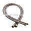 High pressure steel wire braided rubber hose stainless steel connector braided hose pipe