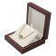 Custom logo Luxury wooden ring box pendant paint jewelry packing box with LED light