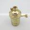 Electroplate Brass Vintage Industrial E27 Socket Single Lamp Holder with Switch