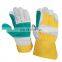 Cheap Price Leather Welding Working Gloves With Double Palm Safety Gloves For Hand Protection