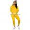 Wholesale Custom Logo Women 2 Piece Clothing Pullover Fitness Pants Tracksuit Sweatshirts Hoodie Set