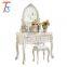Custom Wood Furniture Vanity Dressing Table White Makeup Tocador Dresser With Mirror