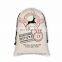 2021 Hot Selling Christmas Sack Canva Bag Cotton Drawstring With Customized Logo Sublimation Blank Christmas Santa Gift Bag