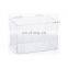 Desktop Acrylic Mask Storage Box With Hinged Top Loading Door For Earloop Style Masks