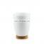 Latest Design Bathroom Accessory Bamboo and Ceramic Bathroom Accessory White Modern Elegante Bathroom Accessory Set