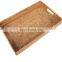 High Quality Rattan Serving Trays/ Natural Eco Friendly Rattan Wicker Handwoven Food Serving Trays