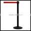 crowd control stanchion/retractable belt barrier stand/metal queue post