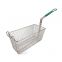 Hotel Kitchen Non-stick Rectangle Commercial Iron Fryer Basket French Fries Wire Mesh Deep Fry Basket