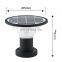 solar powered sensor waterproof outdoor yard fence solar led post cap main gate pillar light for garden
