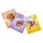 Custom golden print aluminum foil pouch bag sachet 3 sides sealed coffee packaging bags
