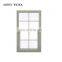 Top selling vinyl edge single pane upvc  double hung  plastic window