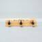 Popular Hot Selling ODM Painting Wooden Wall Hooks Adhesive Hanger Hook Rack