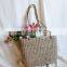 Hand woven from twisted Seagrass Bag, Natural Beach Bag, Tote Bag Round Straw Summer basket Vietnam Supplier