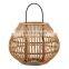 Best Price Large Apple Design bamboo lantern with glass candle holder High Quality Candle Jar Cheap in Bulk Vietnam Supplier