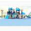Commercial used big plastic slide children outdoor games playground equipment