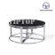 Modern Living Room Gold Stainless Steel Frame Small White Marble Desktop Sofa Center Table