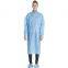Disposable Protective Suit Blue Breathable Lightweight Fluid-resistant Isolation Gown