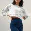 2023 New Plain Long Sleeve Gym Yoga & Pilates Crop Top Cotton Workout Sweatshirt For Women Fitness Running Wear T Shirt Clothing