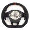 For Audi A6 C8 Punched Leather Red Stitching Red Lable Multifunction Steering Wheel With Key Button Assembly