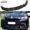 F10 M Sport HM Style Carbon Fiber Front Lip Front Bumper Lip Front Splitter  For BMW 5 Series F10