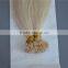 Italian keratin prebonded hair extension flat tip hair extension